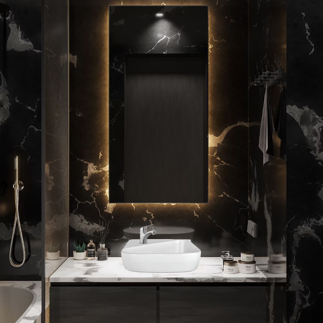 black vanity